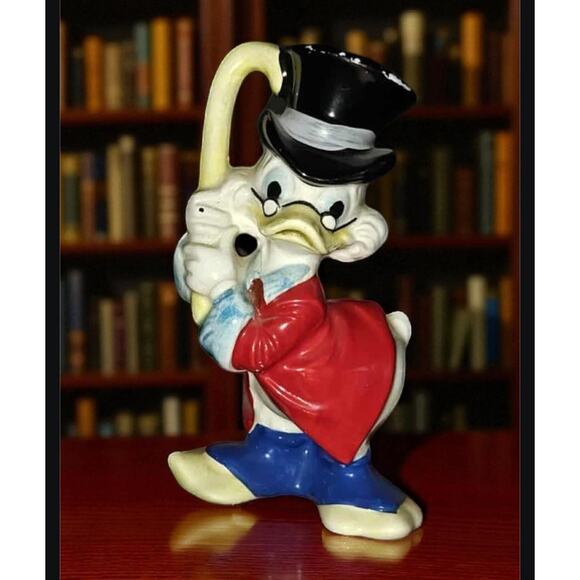 Walt Disney Prod. Scrooge McDuck Figurine 5" Disneyland Sticker -Imperfect - Picture 1 of 5